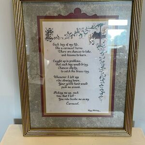 Framed religious saying by Peggy whiting professional print 12x15